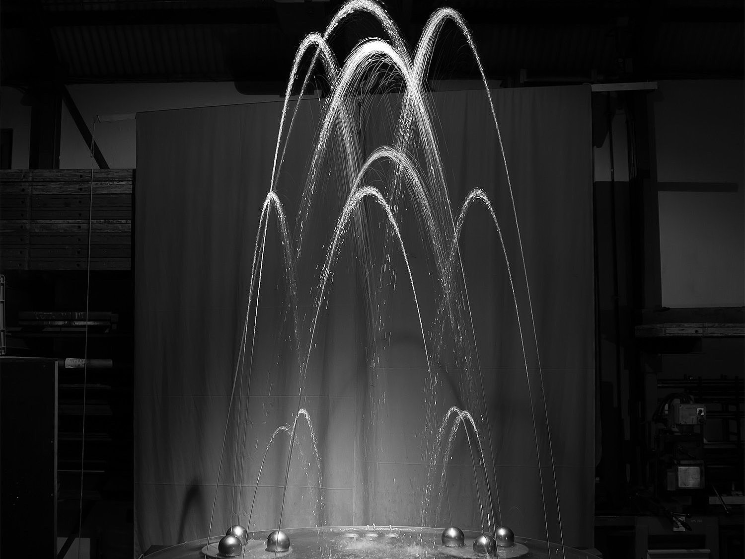 Springbrunnen Modell Aquaretum Zürichsee Metallkonstrukt