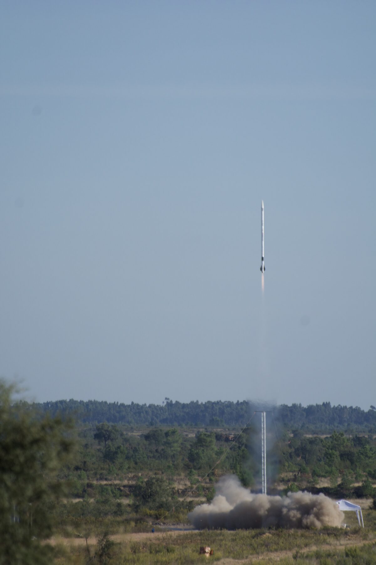Rakete ASTREA Weltraumprojekt Metallkomponente
